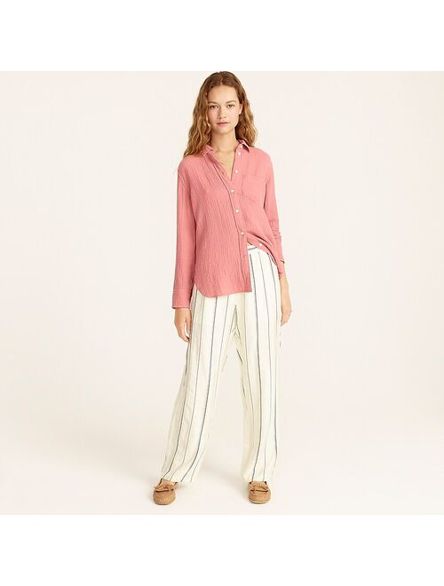 J.Crew Classic-fit cozy gauze shirt