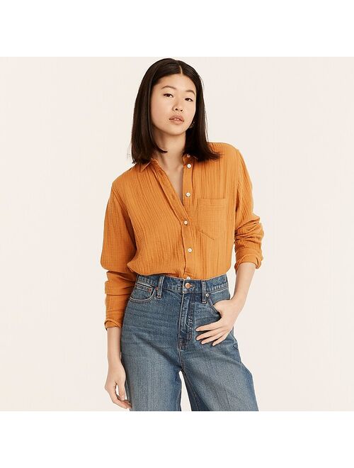 J.Crew Classic-fit cozy gauze shirt