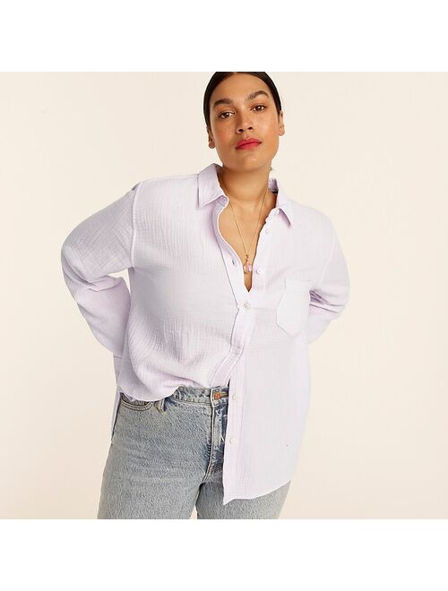 J.Crew Classic-fit cozy gauze shirt