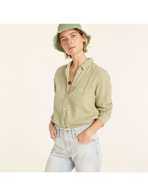 J.Crew Classic-fit cozy gauze shirt