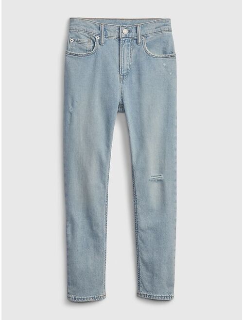 GAP Kids Distressed Easy Taper Jeans with Washwell