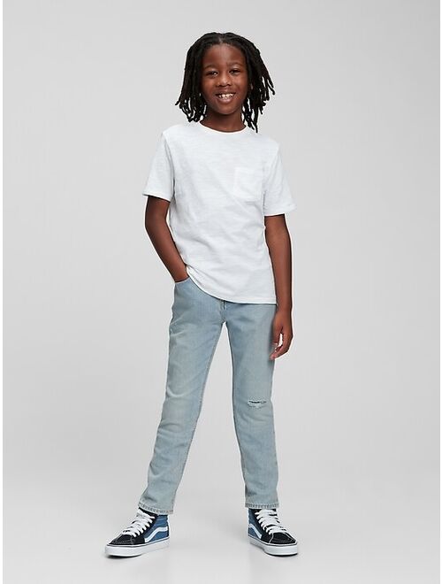 GAP Kids Distressed Easy Taper Jeans with Washwell