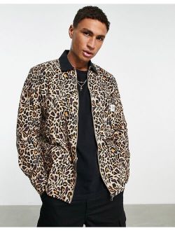 overshirt in animal print