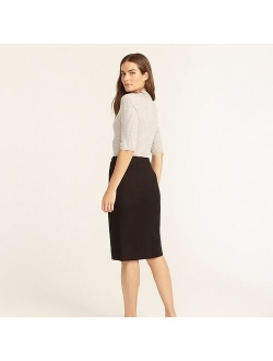 No. 2 Pencil skirt in Italian stretch wool