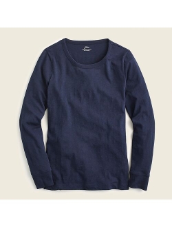 Vintage cotton crewneck long-sleeve T-shirt