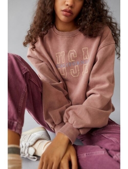 Embroidered Destination Crew Neck Sweatshirt