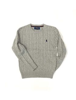 Boys Cable Pullover Sweater