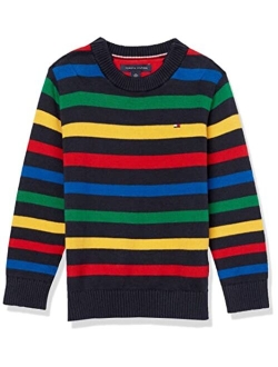 Boys' Adaptive Crewneck Sweater with Velcro Brand Closure at Shoulders