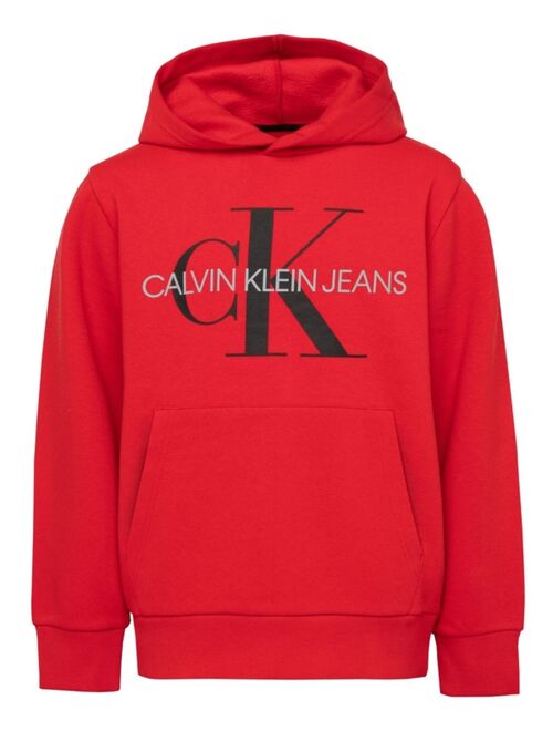 Calvin Klein Big Boys Old School Logo Pullover Hoodie