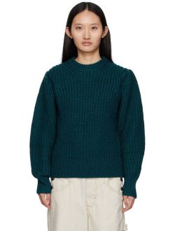 Etoile Green Merino Pleane Sweater