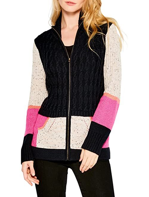 NIC+ZOE Fireside Zip-Up Cardigan