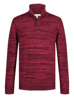 Big Boys Marled 3-Button Sweater