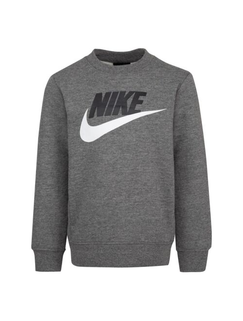 Nike Little Boys Sportswear Club Fleece Crew Neck Sweatshirt