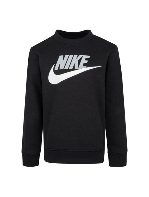 Nike Little Boys Sportswear Club Fleece Crew Neck Sweatshirt