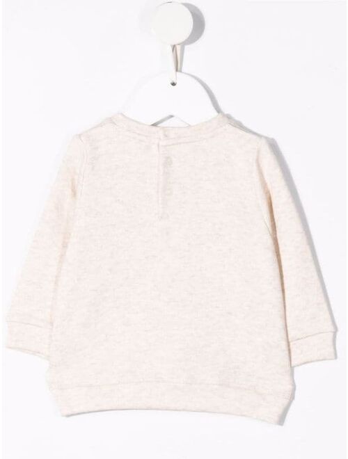 Chloé Kids glitter logo sweater