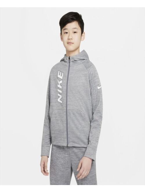 Nike Big Boys Therma-Fit Graphic Full-Zip Training Hoodie