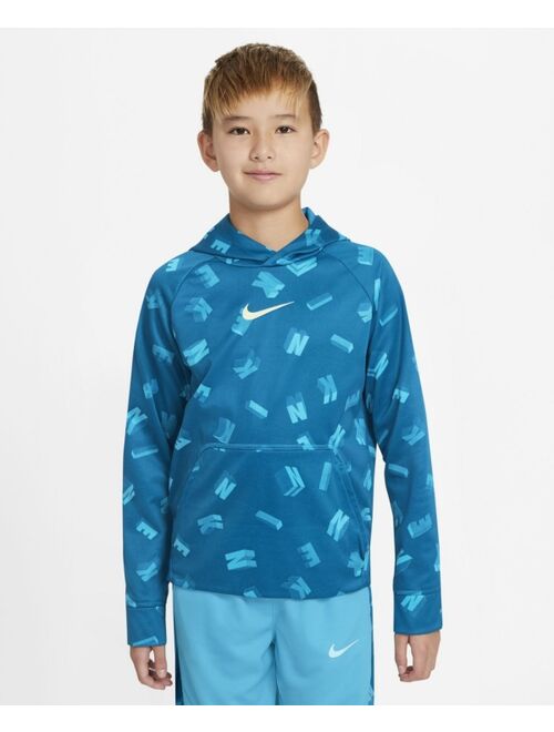 Nike Big Boys Therma-FIT Printed Training Hoodie