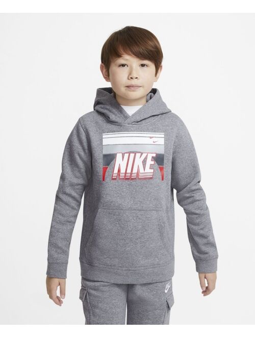 Nike Big Boys Sportswear Club Graphic Pullover Hoodie