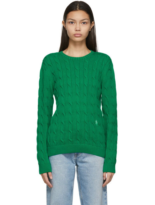 Sporty & Rich Green Ashley Sweater