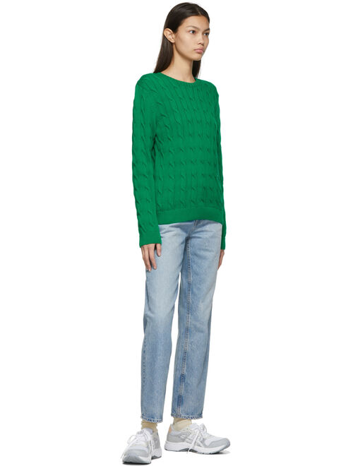 Sporty & Rich Green Ashley Sweater