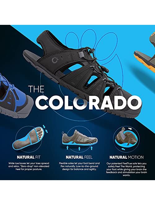 Xero Shoes Colorado - Men's Lightweight Shoe Sandal for Trails, Water. Barefoot-inspried, Minimalist, Zero Drop