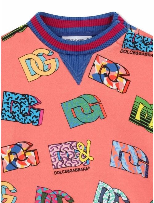 Dolce & Gabbana logo-print cotton sweatshirt