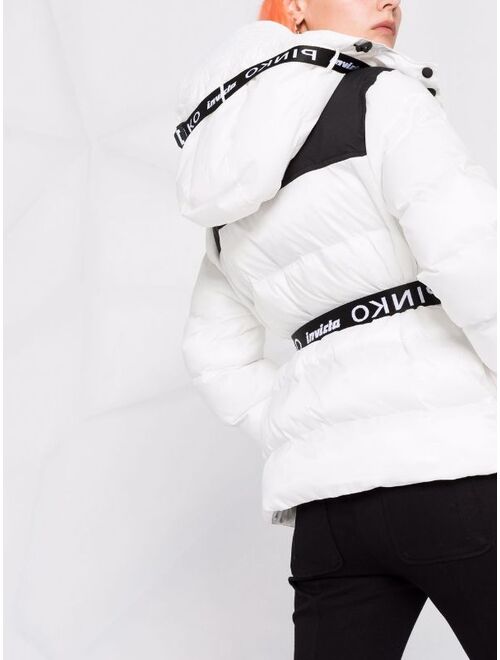 Pinko belted padded jacket