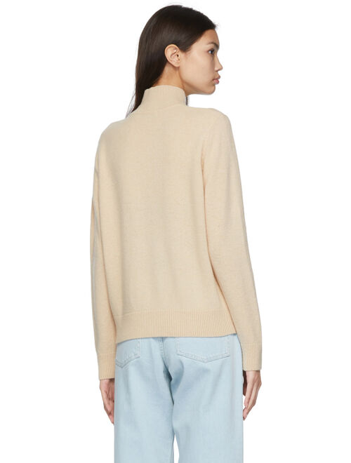 Buy Maison Kitsuné SSENSE Exclusive Beige Baby Fox Patch Turtleneck ...