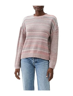 Michael Stars Minnie Marled Mix Stitch Crew Neck Pullover Sweater