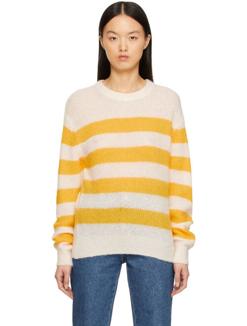 A.P.C. Yellow & Off-White Lia Sweater