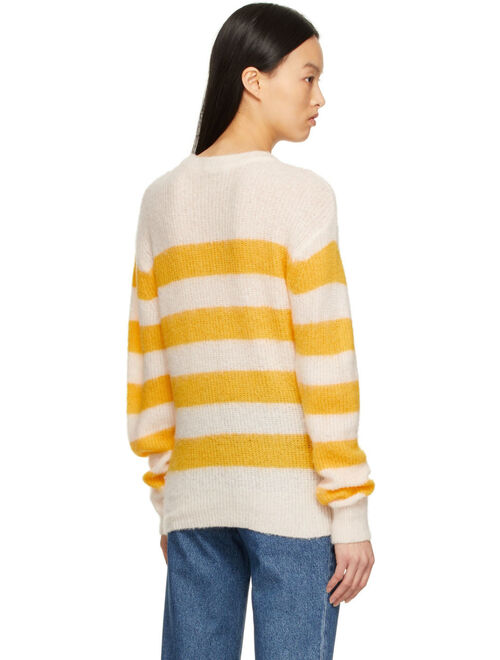 A.P.C. Yellow & Off-White Lia Sweater