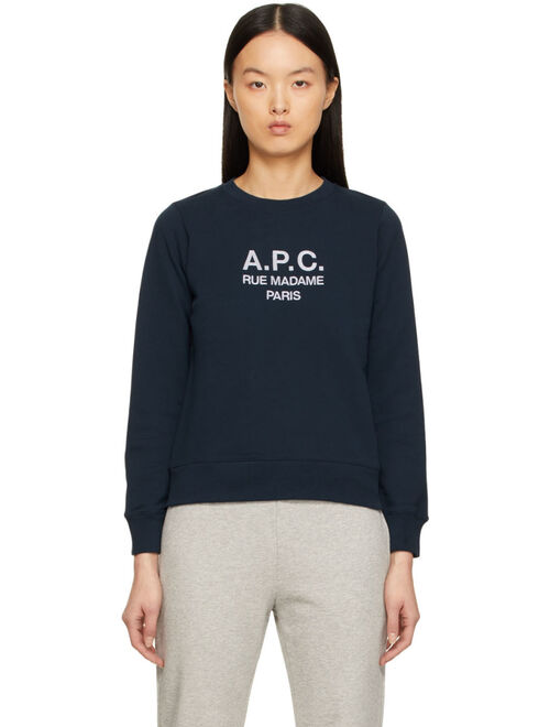 A.P.C. Navy Tina Sweatshirt