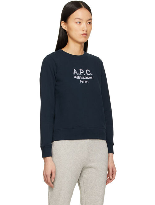 A.P.C. Navy Tina Sweatshirt