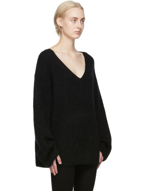 by Malene Birger Black Dipoma V-Neck Sweater