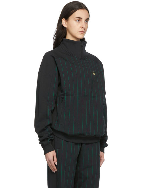 Adidas Originals Black & Green Tj Sweatshirt