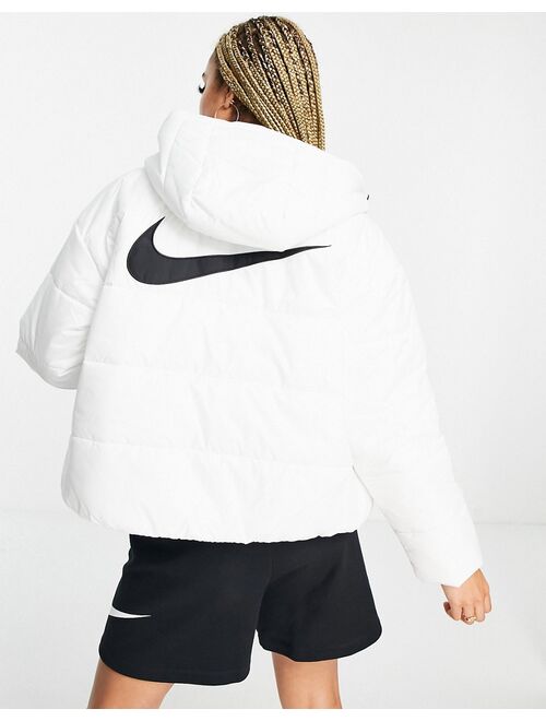 Nike Eco-Down Repel synthetic-fill puffer jacket in white