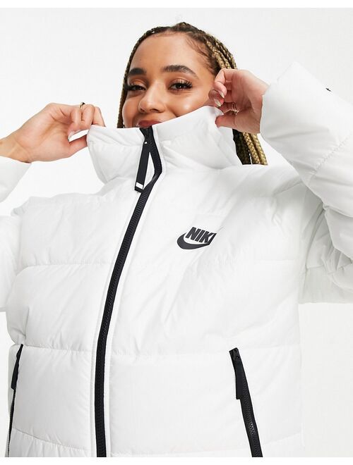 Nike Eco-Down Repel synthetic-fill puffer jacket in white