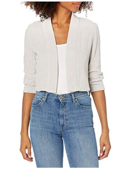 Calvin Klein Three Quarter Cozy Knit Shrug