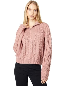 Cable Sweater 1/2 Zip