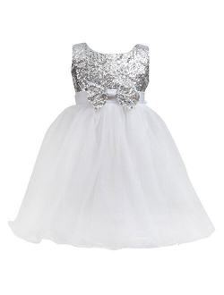 Merry Day Sequin Little Girls Flower Dress Toddler Ball Gown for 1M-10T