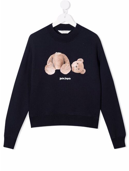 Palm Angels Kids teddy bear sweatshirt