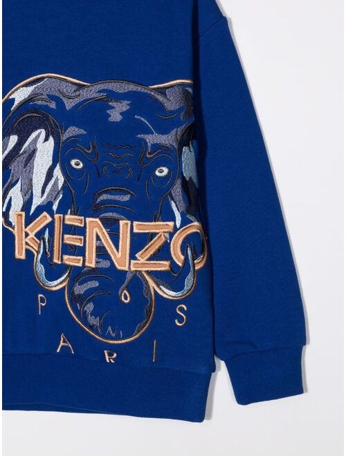 Kenzo Kids embroidered-logo sweatshirt