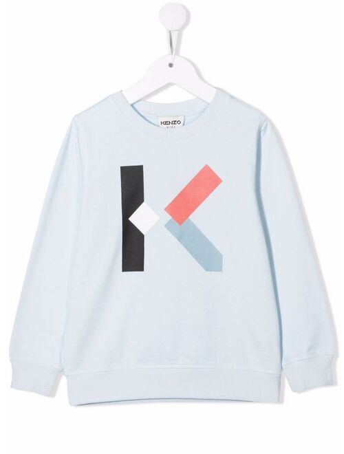 Kenzo Kids logo-print sweatshirt