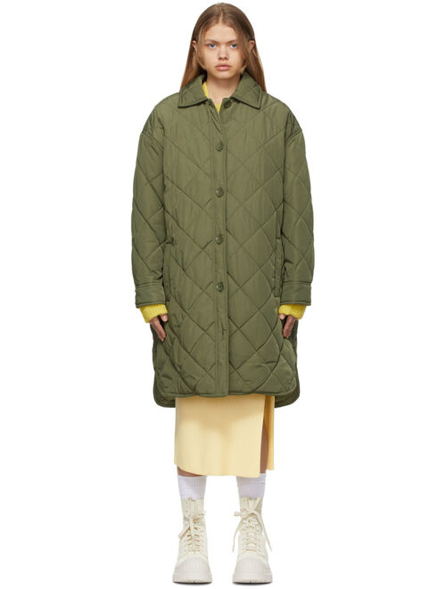 Stand Studio Khaki Ronja Quilted Coat