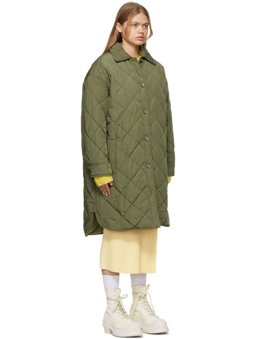 Stand Studio Khaki Ronja Quilted Coat