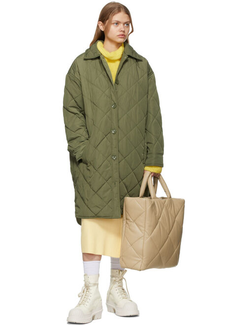 Stand Studio Khaki Ronja Quilted Coat