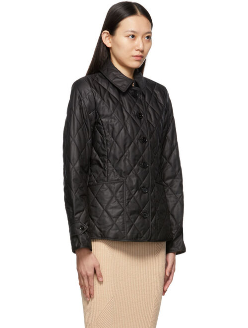 Burberry Black Quilted Fernleigh Jacket