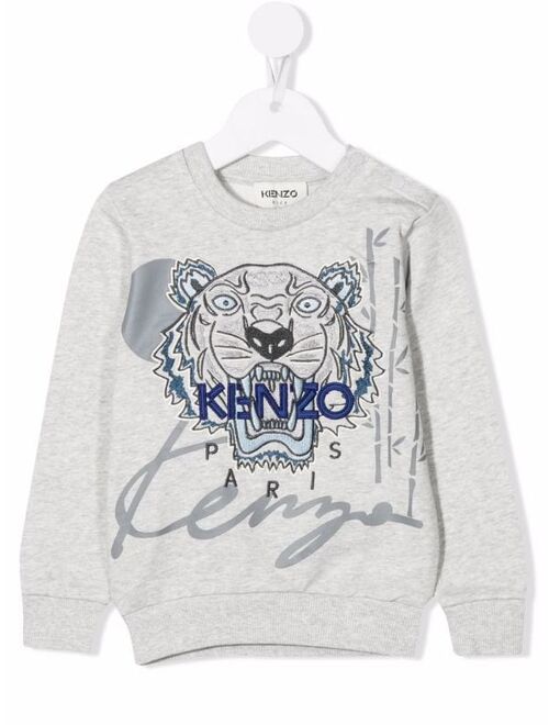 Kenzo Kids embroidered-logo sweatshirt