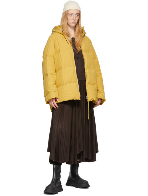 Jil Sander Yellow Down Quilted Jacket