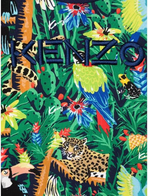 Kenzo Kids graphic-print cotton sweatshirt